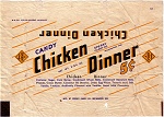 1940s Chicken Dinner Candy Wrapper