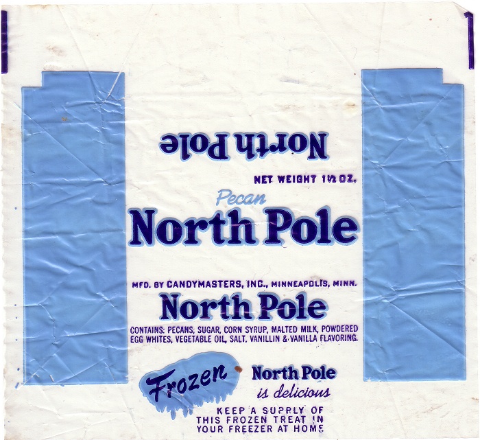 1950s North Pole Candy Wrapper