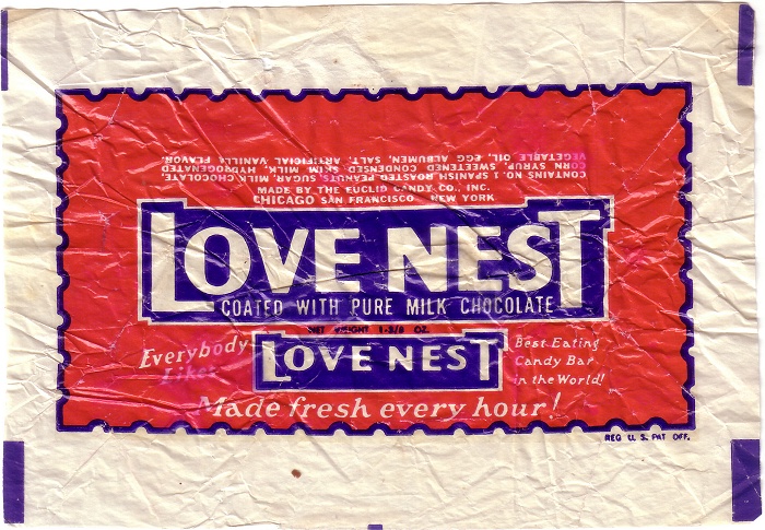 1950s Love Nest Candy Wrapper
