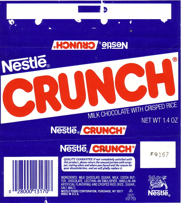 1990s Crunch Candy Wrapper