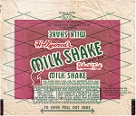 1950 Milk Shake Candy Wrapper