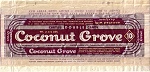 1940s Coconut Grove Candy Wrapper