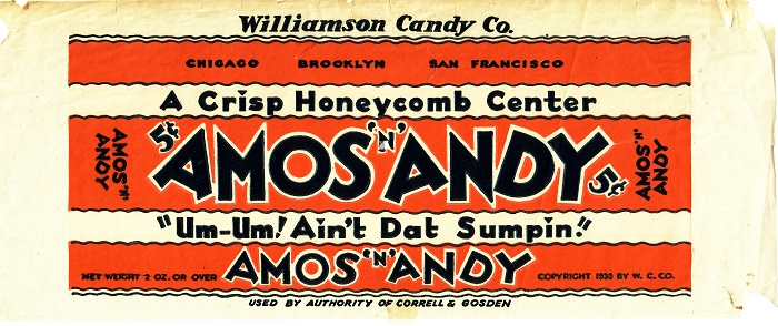 1930s Amos n Andy Candy Wrapper