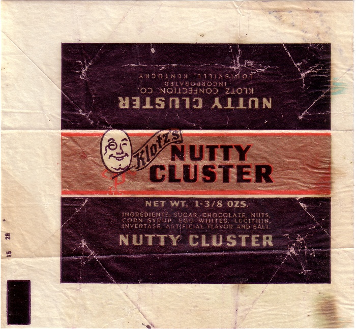 1950s Nutty Cluster Candy Wrapper