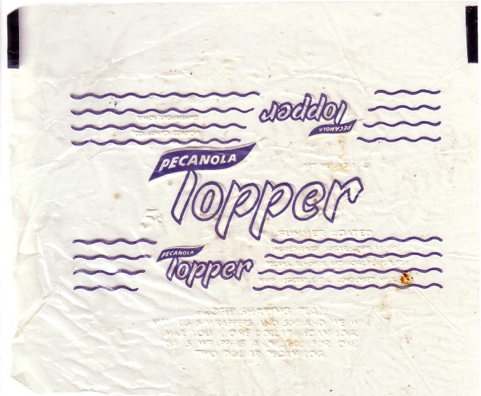 1950s Topper Candy Wrapper