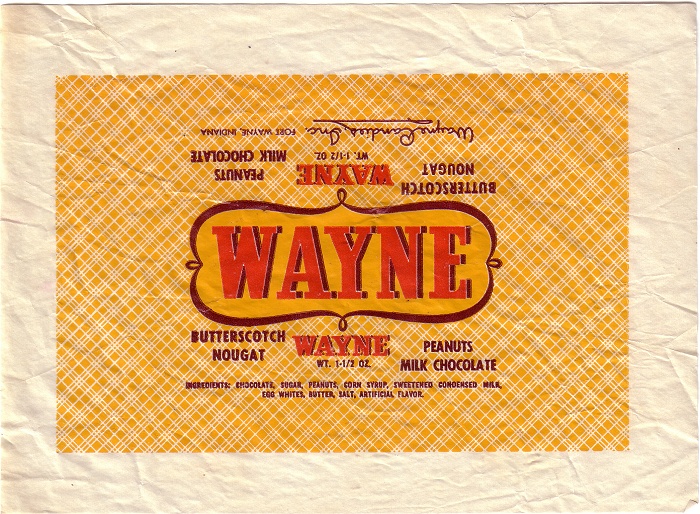 1960s Wayne Candy Wrapper