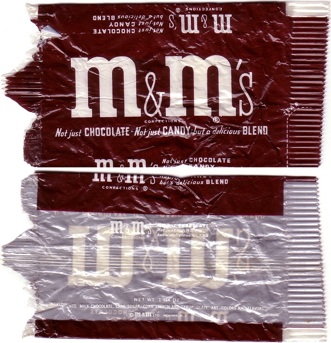 1970s M&Ms Candy Wrapper