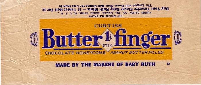 1930s Butterfinger Candy Wrapper