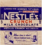 1950s Crunch Candy Wrapper