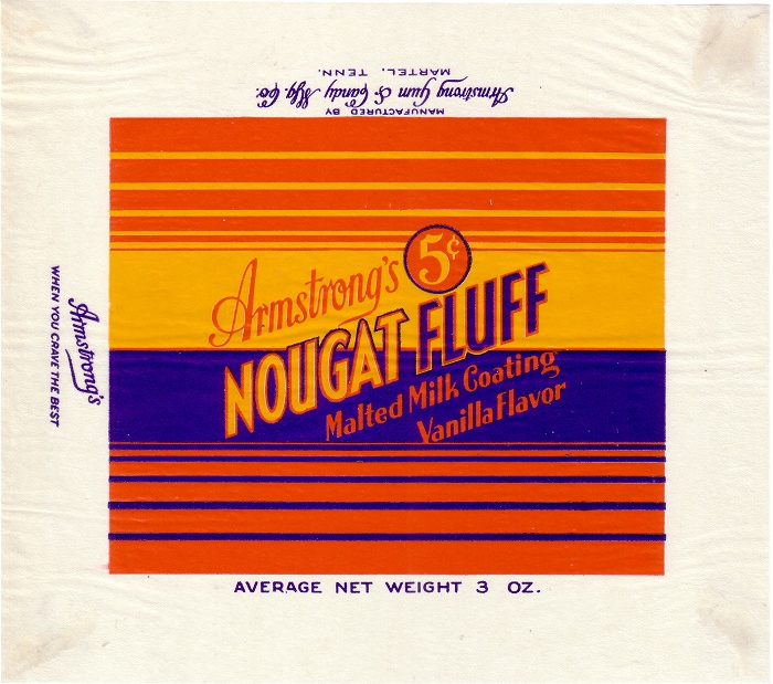1930s Nougat Fluff Candy Wrapper