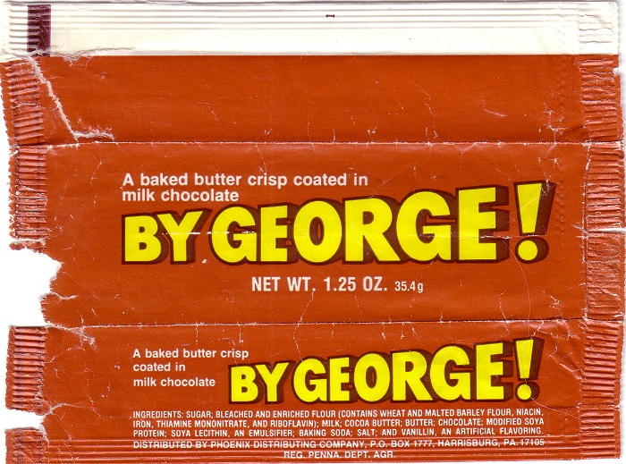 1970s By George! Candy Wrapper