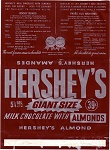 1967 Hersheys Almond Candy Wrapper