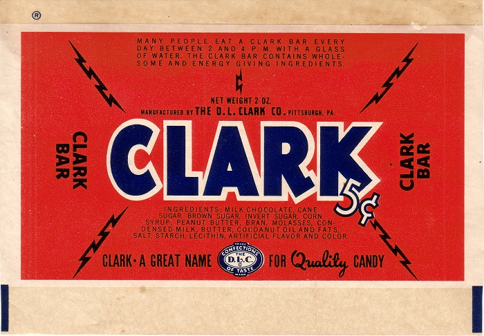 1950s Clark Candy Wrapper