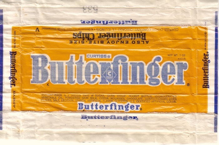 1964 Butterfinger Candy Wrapper