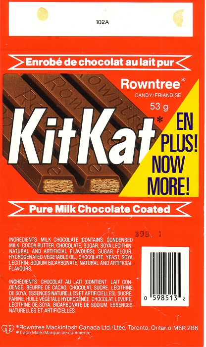 1970s Kit Kat Candy Wrapper