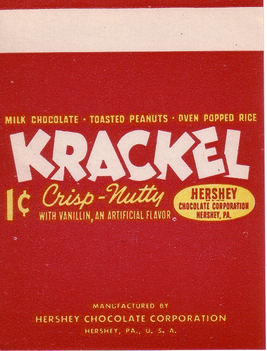 1960s Krackel Candy Wrapper