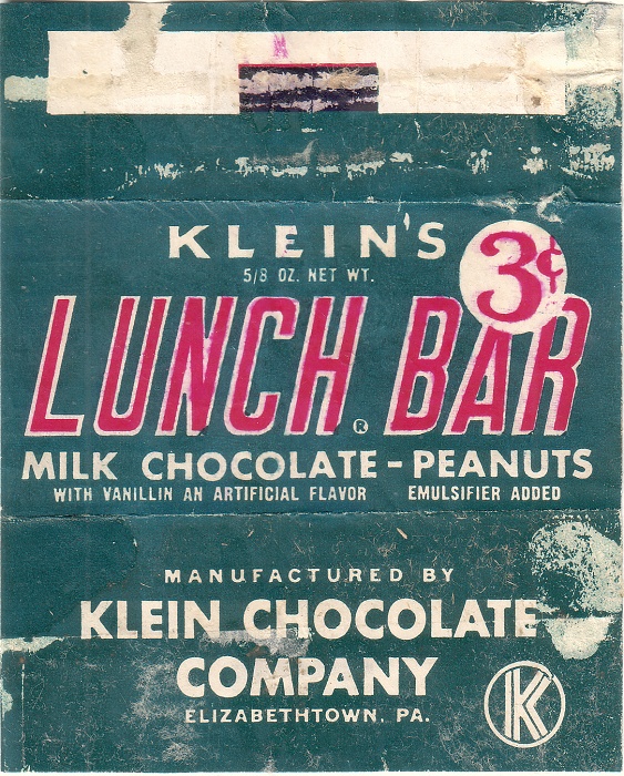 1960s Lunch Bar Candy Wrapper