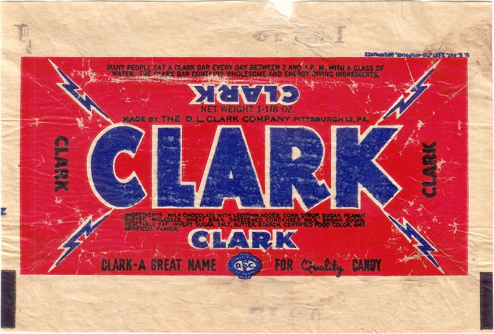 1950s Clark Candy Wrapper