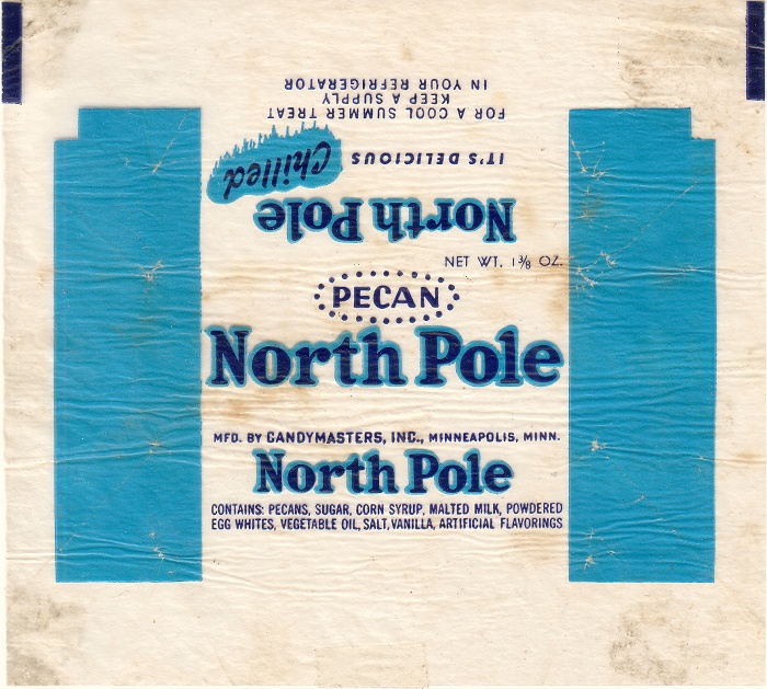 1940s North Pole Candy Wrapper