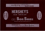 1960s Hersheys Bon Bons Candy Wrapper