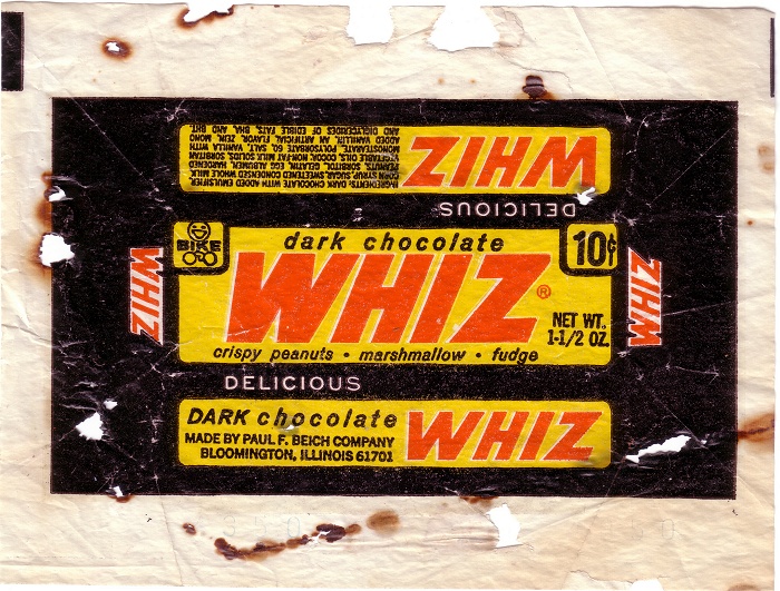 1950s Whiz Dark Candy Wrapper