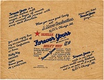 1939 Forever Yours Candy Wrapper