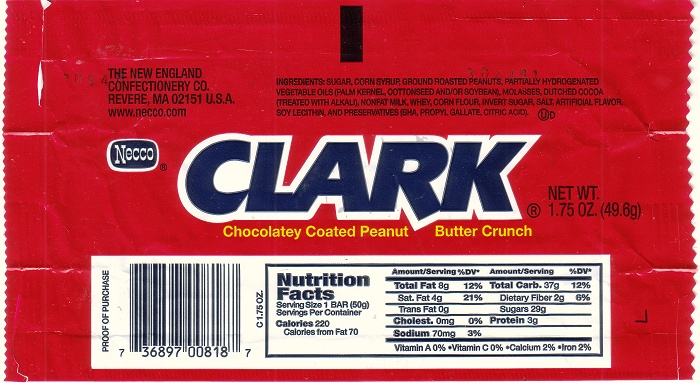 2008 Clark Candy Wrapper