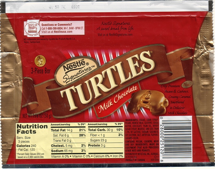 2008 Turtles Candy Wrapper