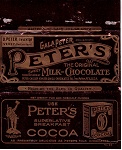 1920s Peters Chocolate bar Candy Wrapper
