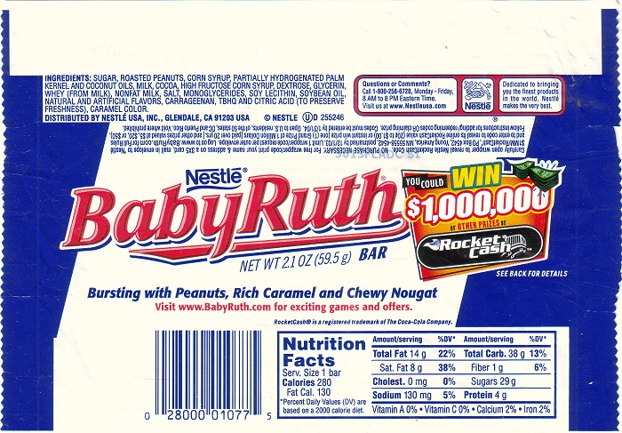 2003 Baby Ruth - Candy Wrapper Archive