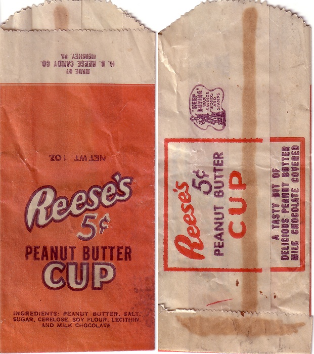 1940s Reeses Bag Candy Wrapper