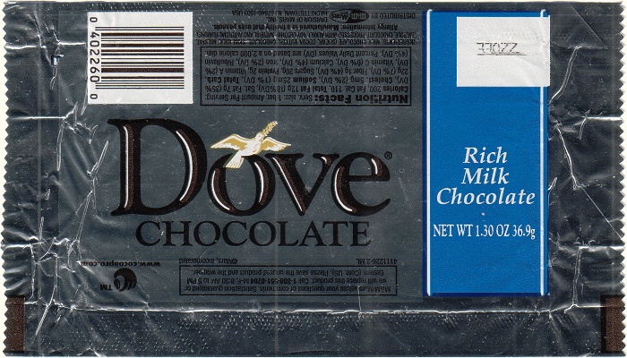 2002 Dove Candy Wrapper