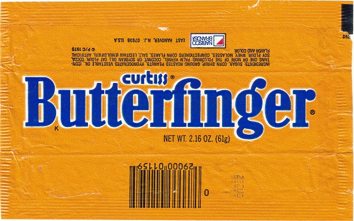 1975 Butterfinger Candy Wrapper