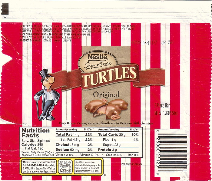 2004 Turtles Candy Wrapper