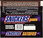 2007 Snickers Dark Candy Wrapper