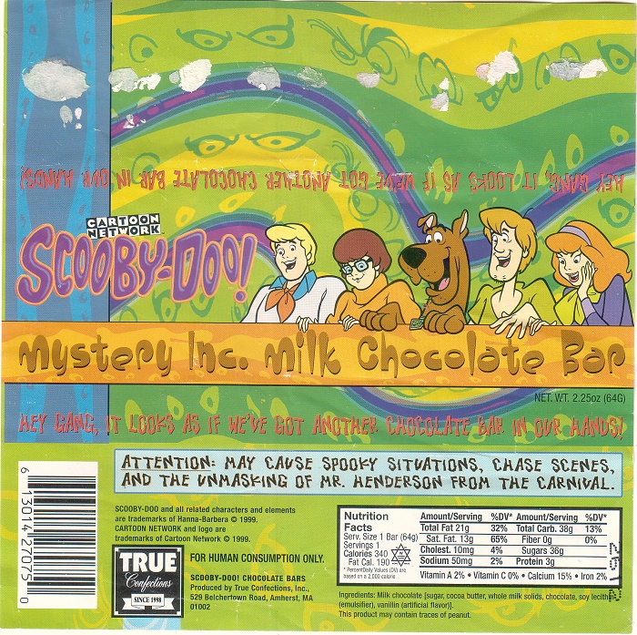 1999 Scooby-Doo Candy Wrapper