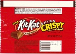 2008 Kit Kat Extra Crispy Candy Wrapper