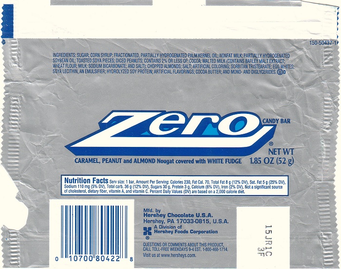 2002 Zero Candy Wrapper