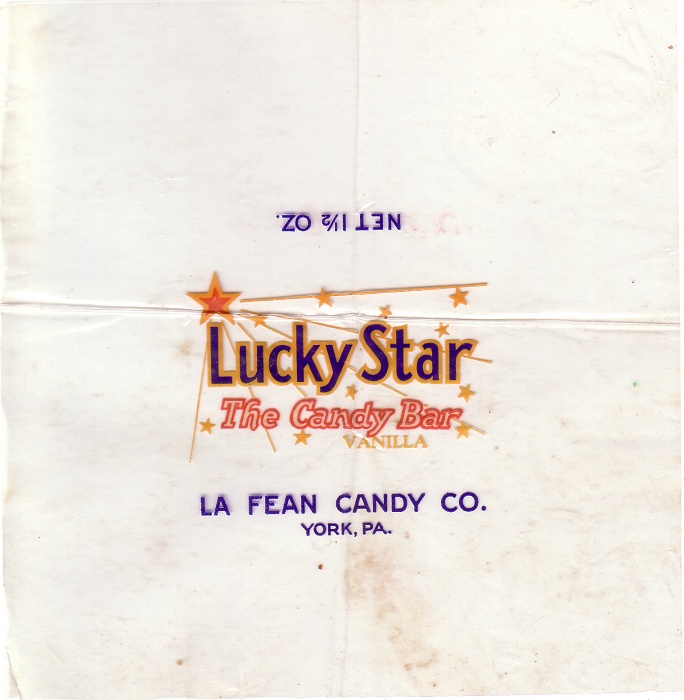 1950s Lucky Star Candy Wrapper