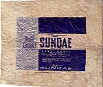1950s Sundae Candy Wrapper
