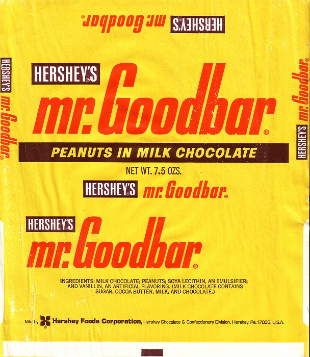 1970s Mr Goodbar Candy Wrapper