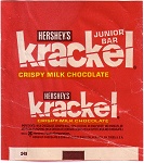 1970s Krackel Junior Bar Candy Wrapper