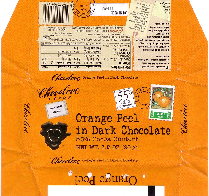 2009 Chocolove Candy Wrapper