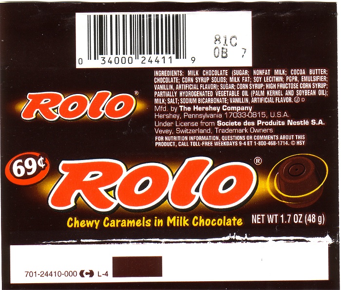 2009 Rolo Candy Wrapper