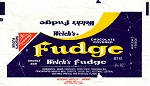 1960s Welch’s Fudge Candy Wrapper