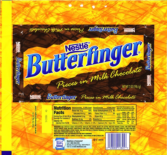 2004 Butterfinger Candy Wrapper