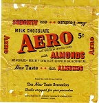 1937 Aero Almond Candy Wrapper