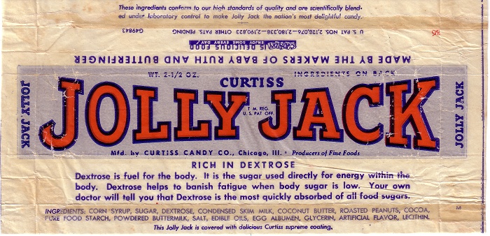 1950s Jolly Jack Candy Wrapper