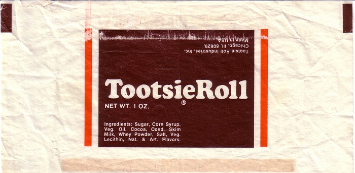 1960s Tootsie Roll Candy Wrapper Archive
