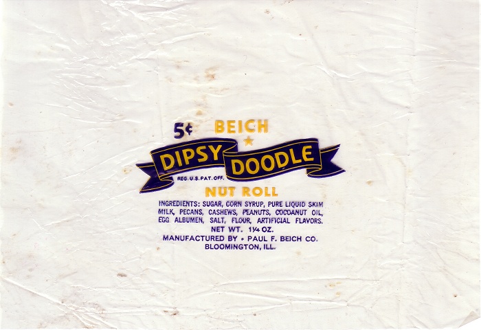 1960s Dipsy Doodle Candy Wrapper